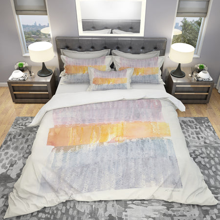 Modern Abstract Drive - Geometric Duvet Cover Set