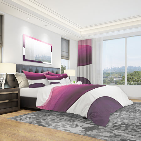 Paint of Magenta Stone - Geometric Duvet Cover Set