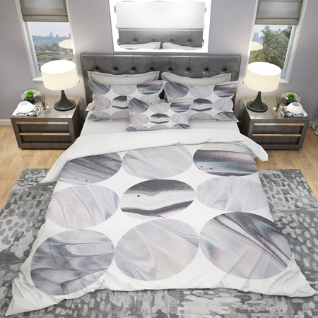 Circle Marble III - Geometric Duvet Cover Set