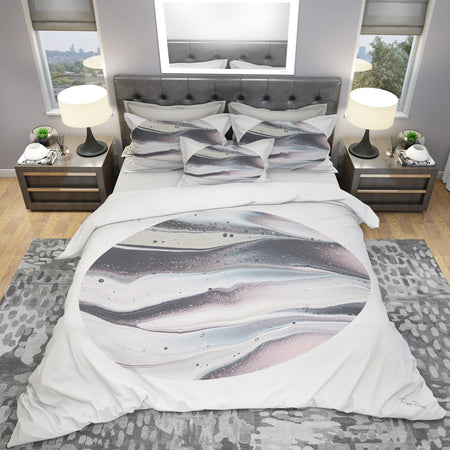 Circle Marble II - Geometric Duvet Cover Set
