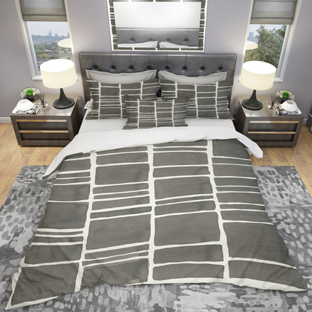 Minimalist Graphics IV - Geometric Duvet Cover Set