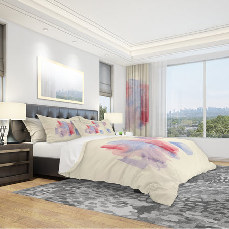 geometric Pastel I - Geometric Duvet Cover Set