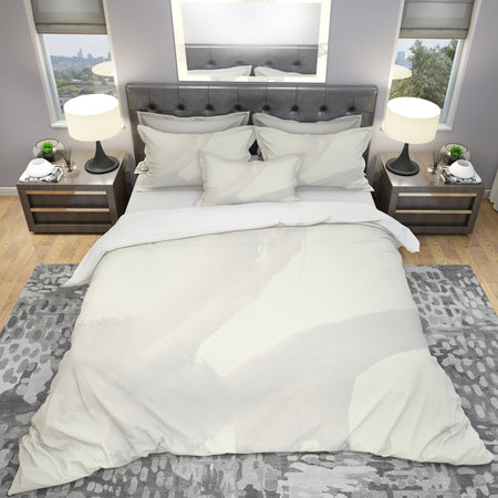 minimal geometric Zen III - Geometric Duvet Cover Set