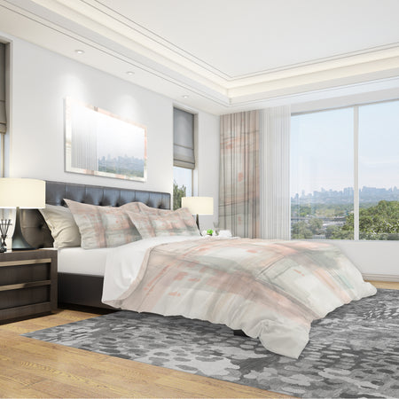 Intersect II Grey - Shabby Duvet Cover Set