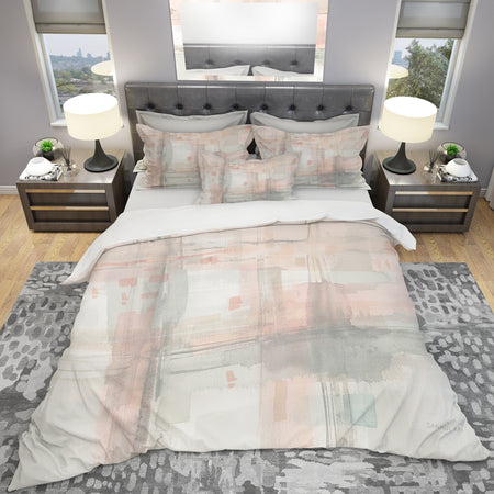 Intersect II Grey - Shabby Duvet Cover Set