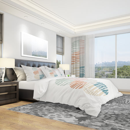 Watercolor Geometric Triangle I - Geometric Duvet Cover Set