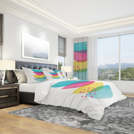 Minimal Spots Balance III - Geometric Duvet Cover Set
