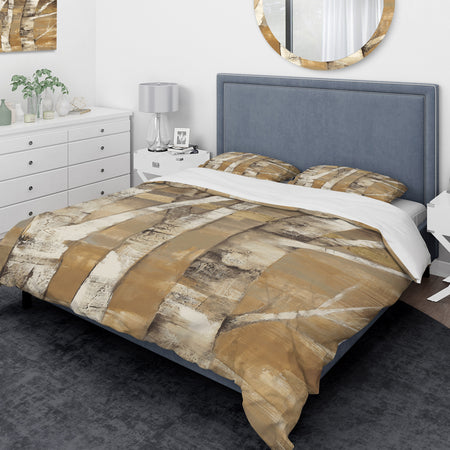 Natural Birch Forest I - Traditional Duvet Cover Set