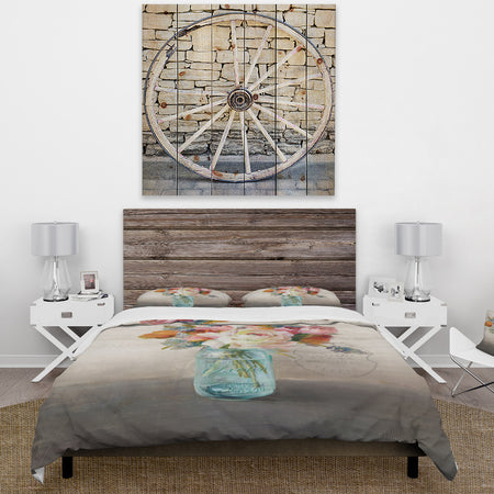 French Cottage Bouquet II Mothers - Cottage Duvet Cover Set