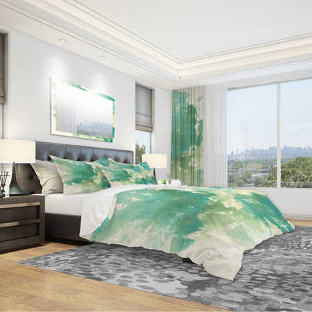 Watercolor Rock I - Geometric Duvet Cover Set