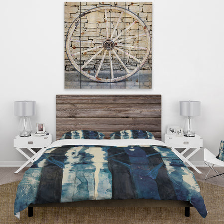 Deep Woods II Indigo - Cottage Duvet Cover Set