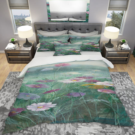 Cosmos at Dawn II - Geometric Duvet Cover Set