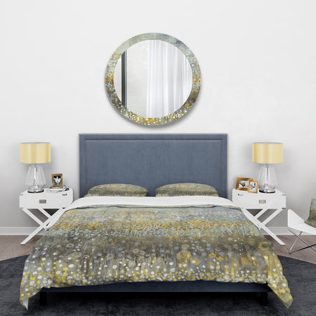 Glam Rain Abstract IV - Glam Duvet Cover Set