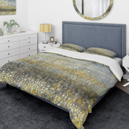 Glam Rain Abstract IV - Glam Duvet Cover Set