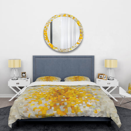 Glam Yellow Explosion Blocks - Glam Duvet Cover Set