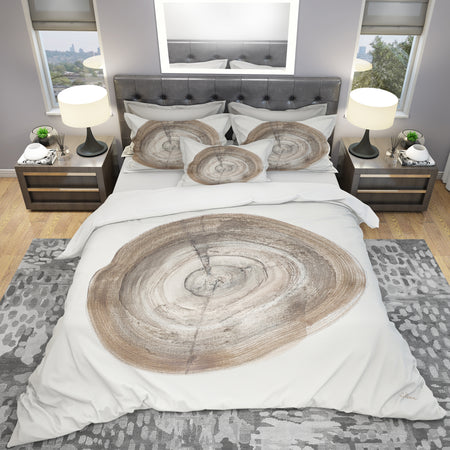 Circle natural elements I - Geometric Duvet Cover Set