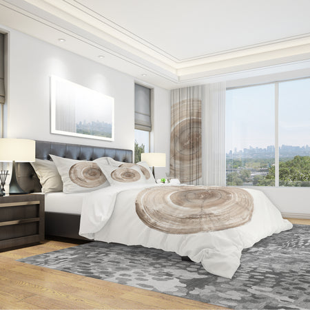 Circle natural elements II - Geometric Duvet Cover Set