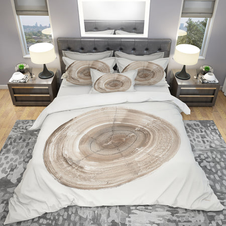 Circle natural elements II - Geometric Duvet Cover Set