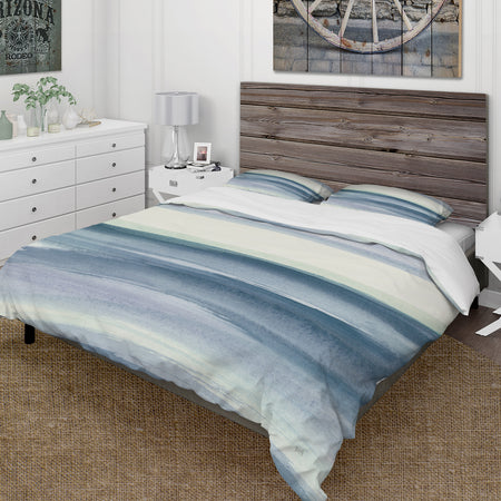 Mint Indigo Dawn I - Cottage Duvet Cover Set