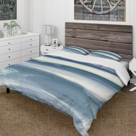 Mint Indigo Dawn III - Cottage Duvet Cover Set
