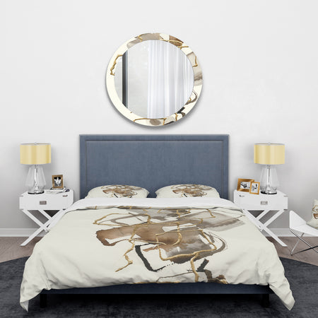 Gold Glam Squares III - Glam Duvet Cover Set