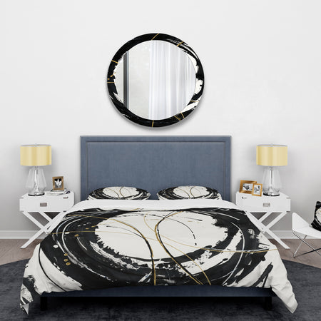 Gold Metallic Circle - Glam Duvet Cover Set
