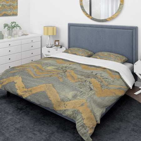Glam Metallic Form III - Glam Duvet Cover Set