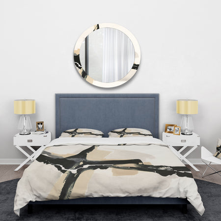 Creamy Tan Form II - Glam Duvet Cover Set