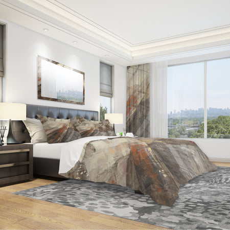 Fire and Ice Minerals III - Geometric Duvet Cover Set