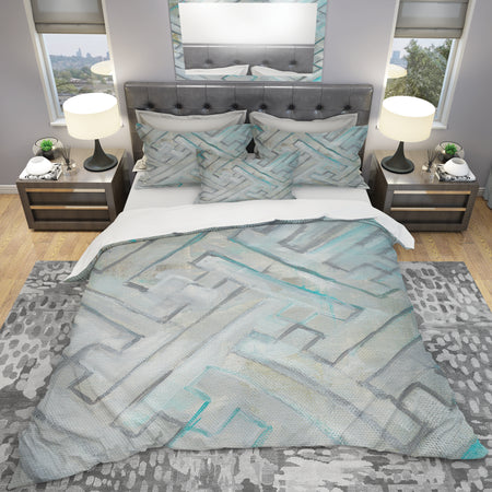 Lost in Geometric Element - Geometric Duvet Cover Set