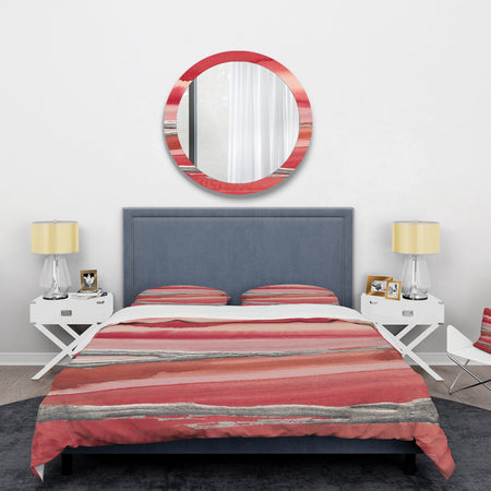 Metallic Glam on Red - Glam Duvet Cover Set