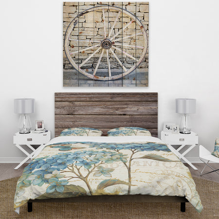 butterfly Blue Garden II - Cottage Duvet Cover Set