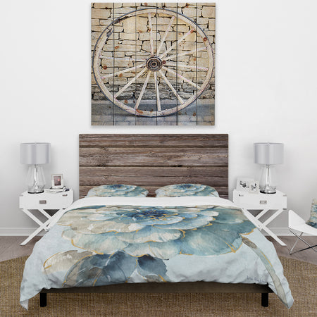 Indigold Watercolor Flower II - Cottage Duvet Cover Set