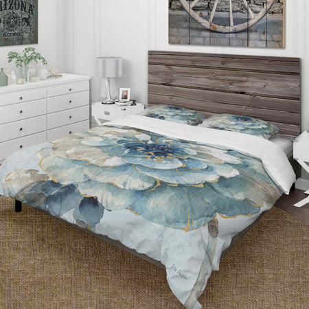 Indigold Watercolor Flower II - Cottage Duvet Cover Set