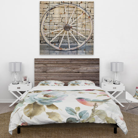 Beautiful Bird Romance I - Cottage Duvet Cover Set