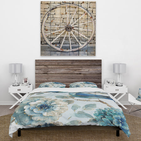 Indigold Watercolor Lovely bird II - Cottage Duvet Cover Set