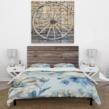 Indigold Watercolor Lovely bird III - Cottage Duvet Cover Set