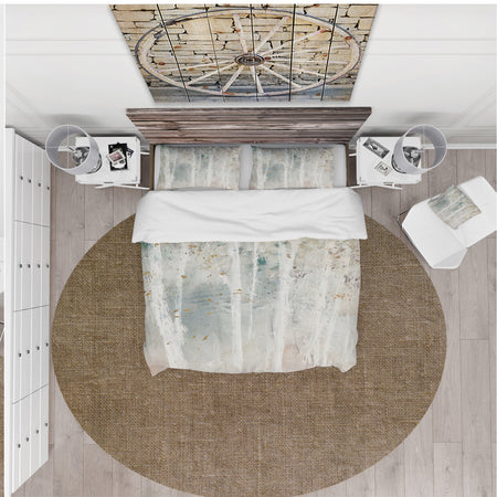 A Woodland Walk into the Forest VI - Farmhouse Duvet Cover Set