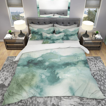 Lost into the Blue - Geometric Duvet Cover Set