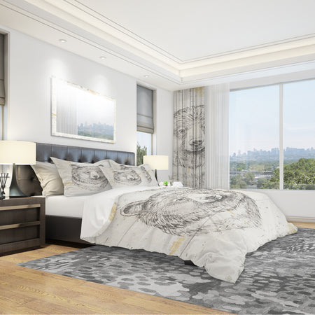Bear Wild and Beautiful IV - Farmhouse Duvet Cover Set