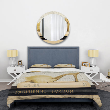 Gold Fashion High Hells II - Glam Duvet Cover Set