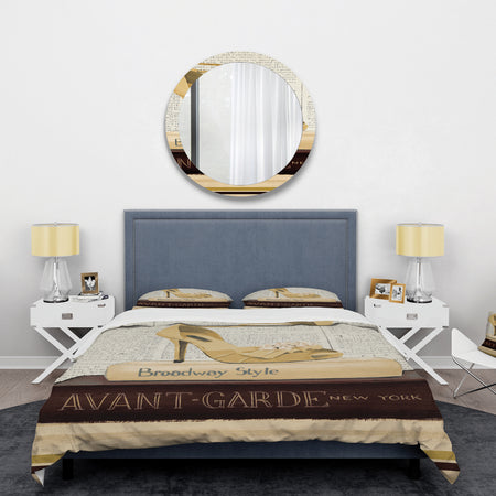 Gold Fashion High Hells III - Glam Duvet Cover Set