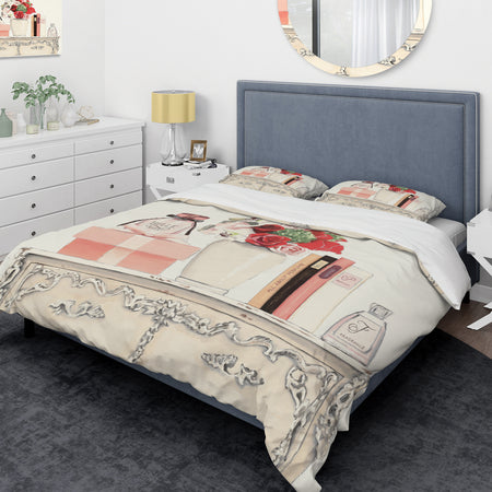 Roses, Fragrance and Glamorous Belle Parfum - Glam Duvet Cover Set