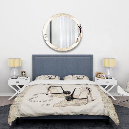 Glamorous Black Diamond Stiletto II - Glam Duvet Cover Set