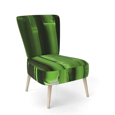 Green Bamboo Forest - Upholstered Floral Accent Chair