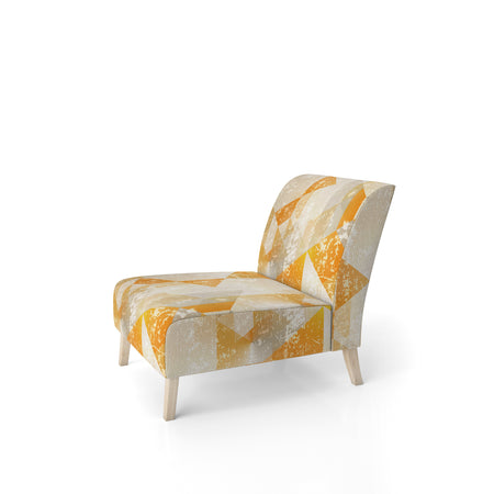 Gold Retro Style - Upholstered Modern Accent Chair
