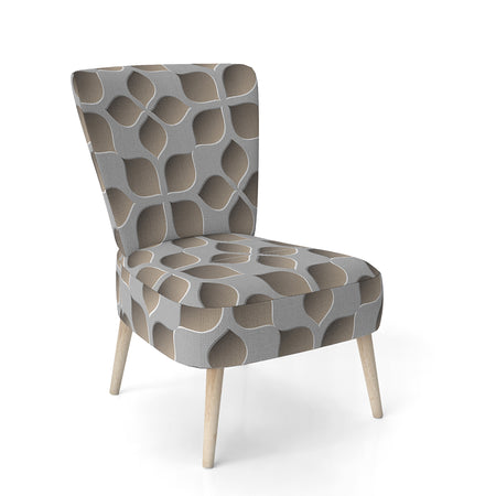 Abstract Pattern - Upholstered Scandinavian Accent Chair