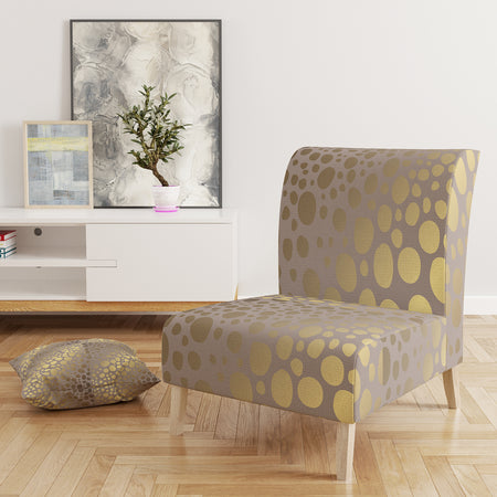 Golden Marble Design III - Upholstered Mid-Century Accent Chair