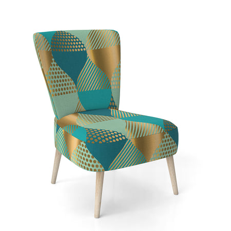 Luxury Retro Drops II - Upholstered Mid-Century Accent Chair