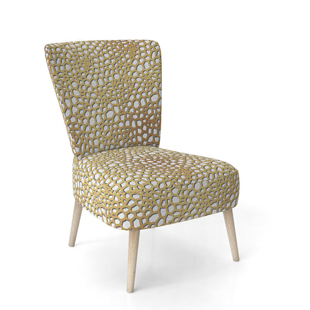 Golden Maze - Upholstered Mid-Century Accent Chair